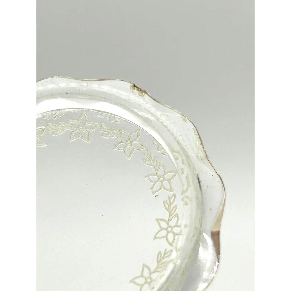 Vintage Clear Lucite MCM Baby Ring Presentation Box